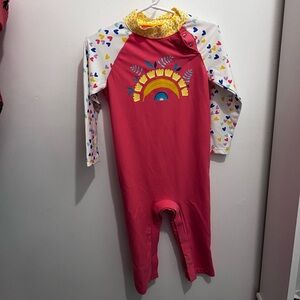 Coolibar Baby Beach One Piece Swimsuit, UPF 50, Sz 18-24 mos